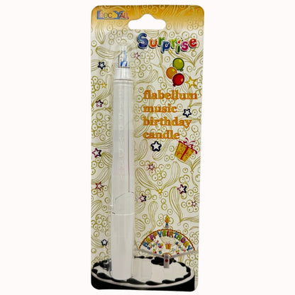 Flabellum Musical Birthday Candle – Rotating Flower Cake Candle with Music & Sparkling Flame Party Decoration