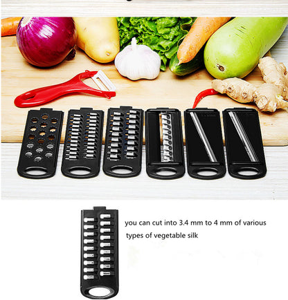 10 in 1 Mandoline Slicer Vegetable Cutter – Stainless Steel Blades, Manual Peeler, Carrot & Cheese Grater, Dicer Kitchen Tool